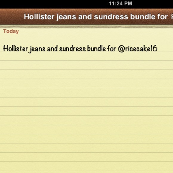 Hollister 3s and size 4 blue striped sundress
