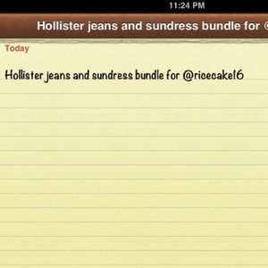 Hollister 3s and size 4 blue striped sundress