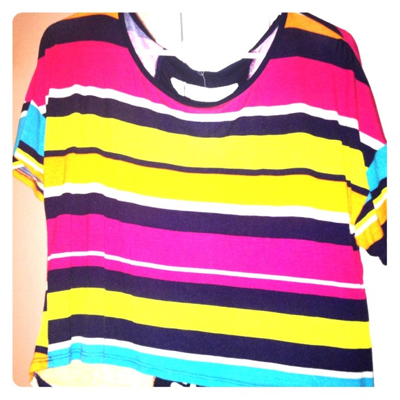 Cute top with cutout back center