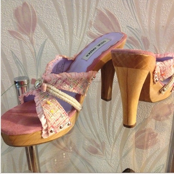 Steve Madden Birthday Cake Solid Wood Heels ! - Picture 3 of 4