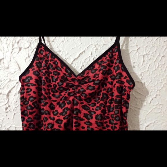 Red Cheetah Tank Top