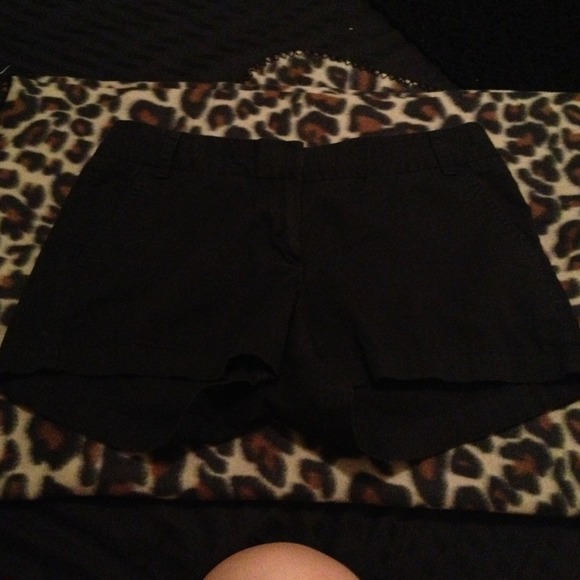 Size 4 Black J. Crew Chino Shorts
