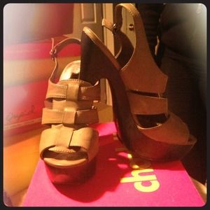 Taupe open toes