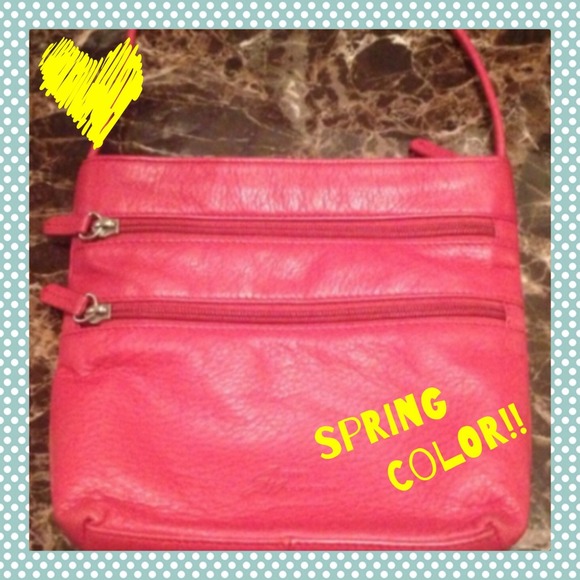 PINK LEATHER- STONE MOUNTAIN Crossbody Bag
