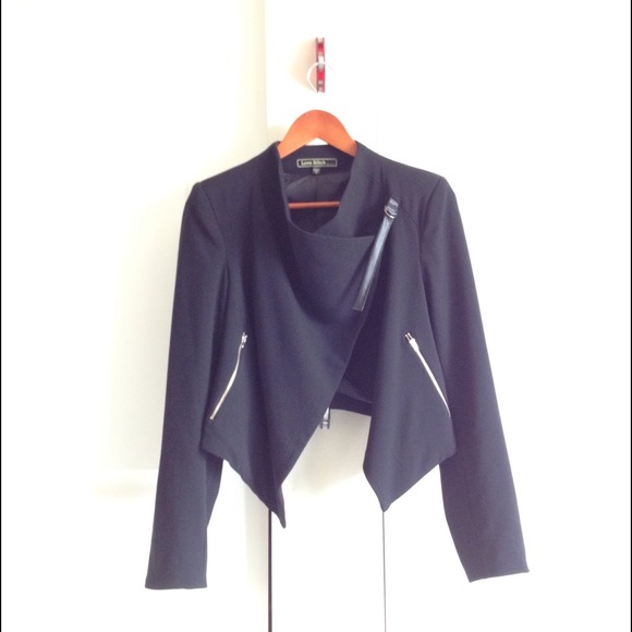 Black drape jacket