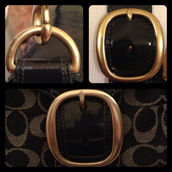 πHOST PICKπCoach Signature Denim Shoulder Bag - Picture 3 of 4