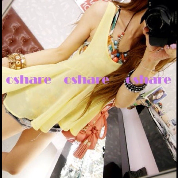 Tops - A SET OF Peplum Brand New Top + Floral Tank