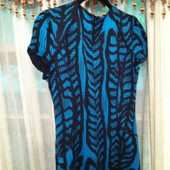 BUNDLED 🍃Tory Burch 100% Silk Print Dress - Picture 4 of 4