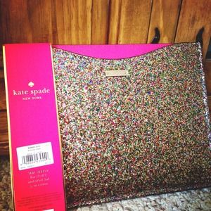 ⬇REDUCED⬇! Kate Spade Glitter  sleeve iPad!
