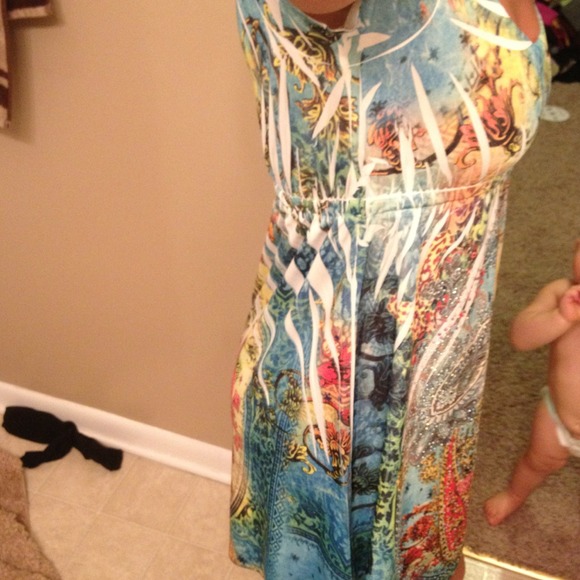 Printed dress - Picture 2 of 3