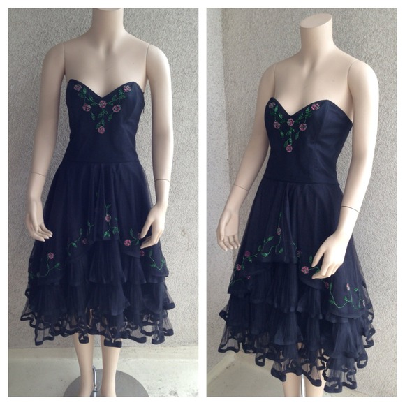 Betsey Johnson Strapless Dress