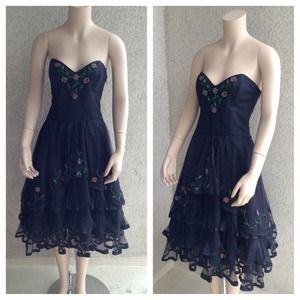 Betsey Johnson Strapless Dress