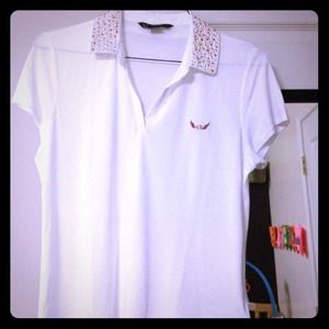 Thin cool summery white Armani top never worn
