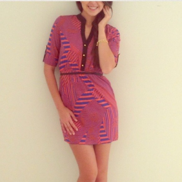 SOLDinBUNDLE Dress with Black and Gold Accents