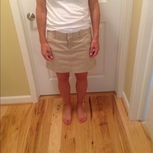 Khaki skirt from the GAP
