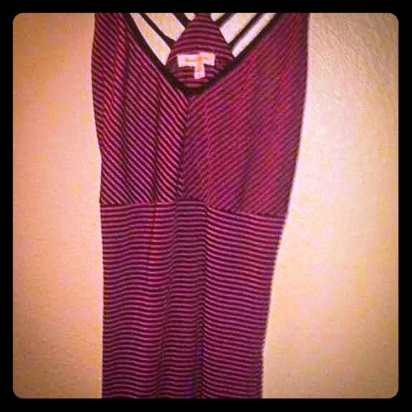 One day sale! Hot Burgundy, W/Blk stripes