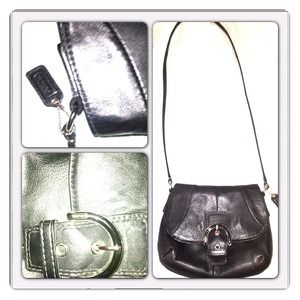 Leather coach bag