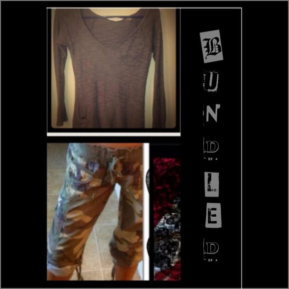 💜🍃BUNDLED🍃💜cargo pants 2 pairs!