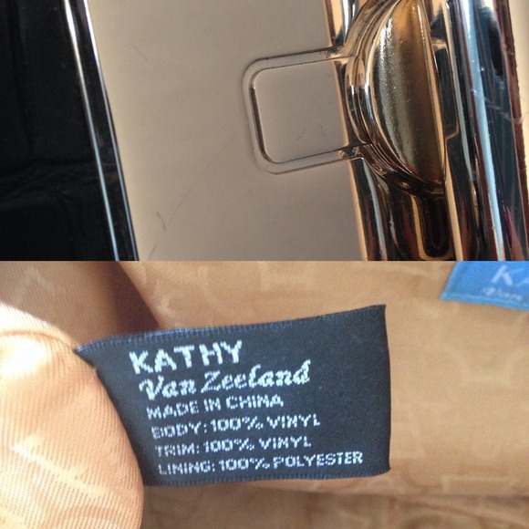 πHOST PICKπKathy Van Zeeland Black Croc Handbag - Picture 4 of 4