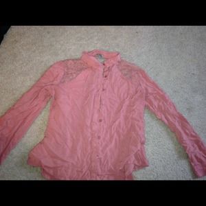 Coral Charlotte Russe top