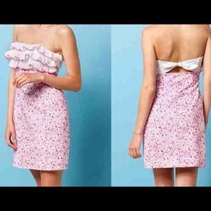 Lilly P dress pink and white ruffle top never worn