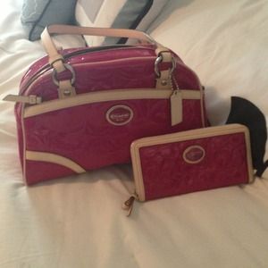 Coach handbag and wallet
