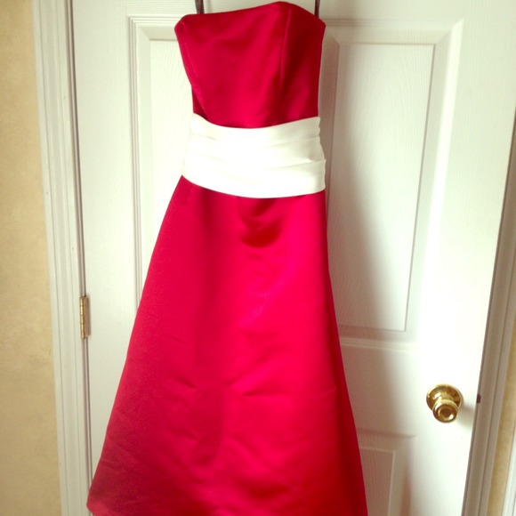 T length brides maid dress