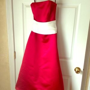 T length brides maid dress