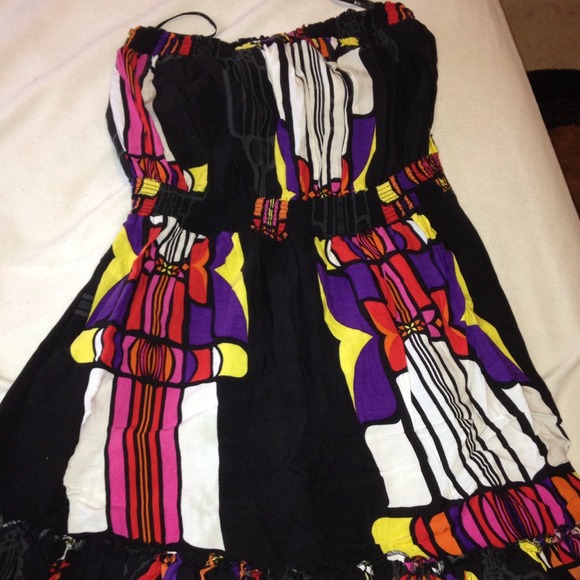 Strapless summer dress