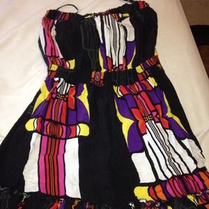 Strapless summer dress