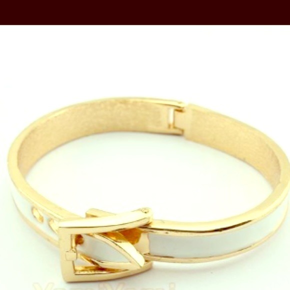 White Belt Bangle Bracelet!