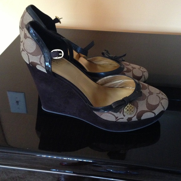 Coach wedge heels