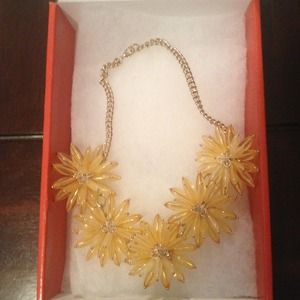 Yellow flower jewelry