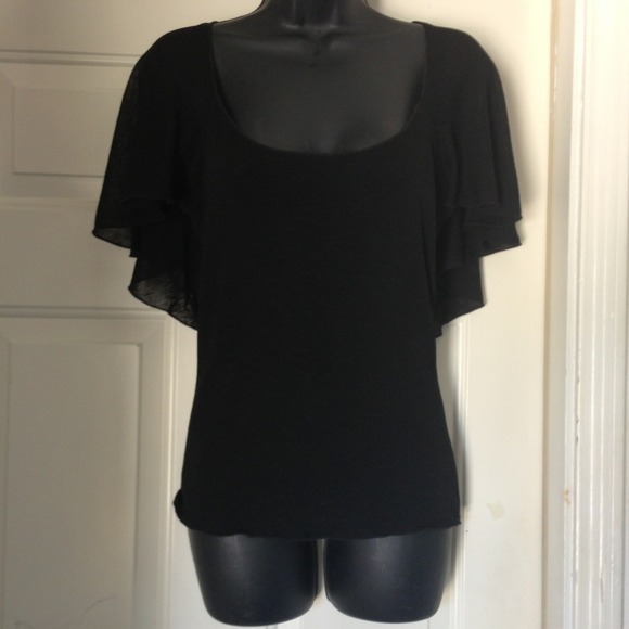 Arden B black blouse sml (Bin 3-001)