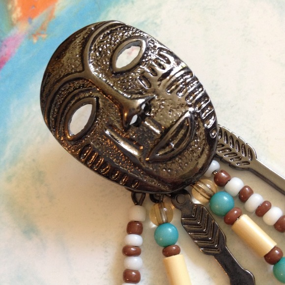 Native Mask earrings