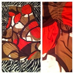 Strapless dress slim fit