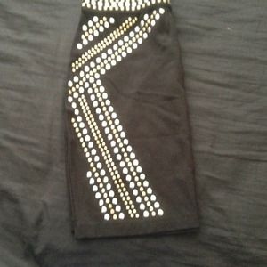 Black studded Skirt size small
