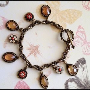 Orange flower vintage bracelet