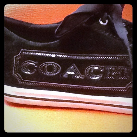 Coach velvet sneakers