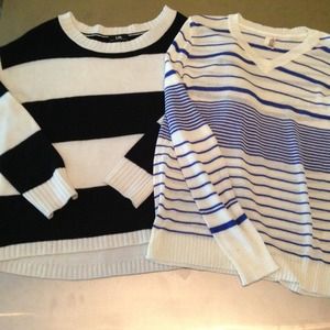 SOLD!!!!! Super cute 2 Striped Sweaters BUNDLE!!!