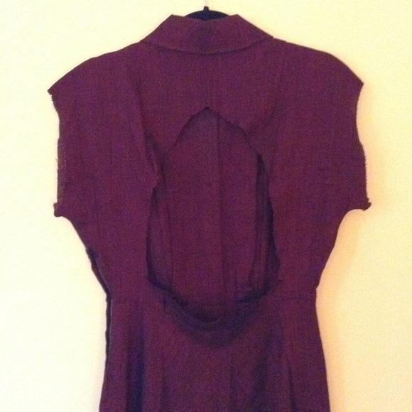 Vintage oxblood upcycled  high low dress. - Picture 2 of 4