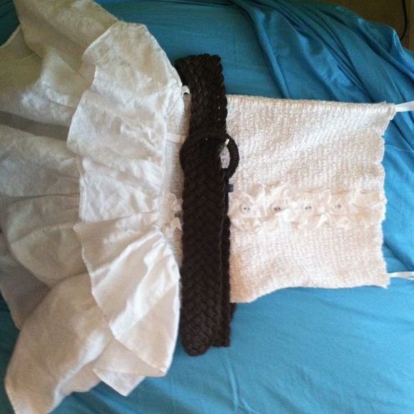 White dress. Fits like a medium