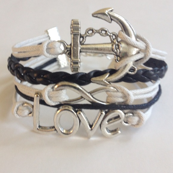 2 for 18🎀anchor love infinity bracelet - Picture 2 of 4