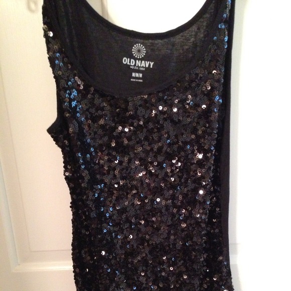 Old Navy black tank BLING.lowered