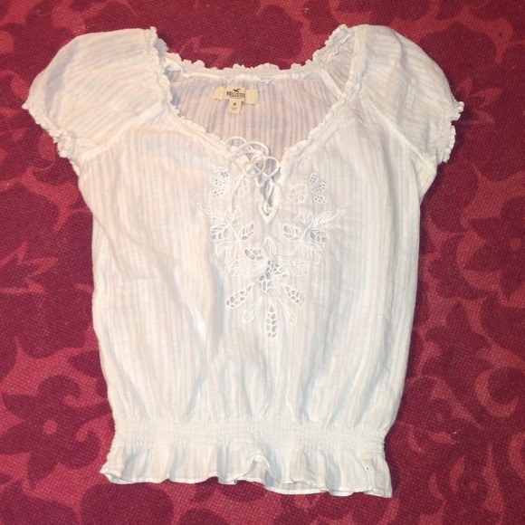 🔷Hollister Top - White - Medium
