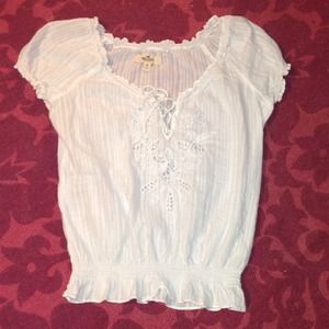 🔷Hollister Top - White - Medium