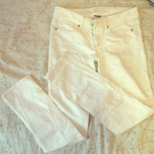 American Eagle white stretch jeans