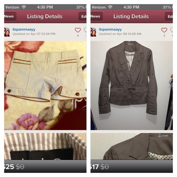 Shorts and blazer reserved