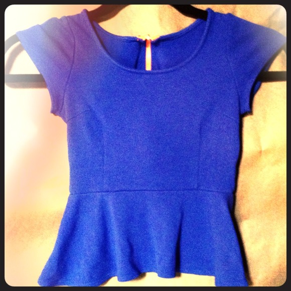 Tops - Peplum crop top