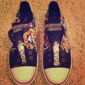REDUCED Never worn Ed Hardy slip on